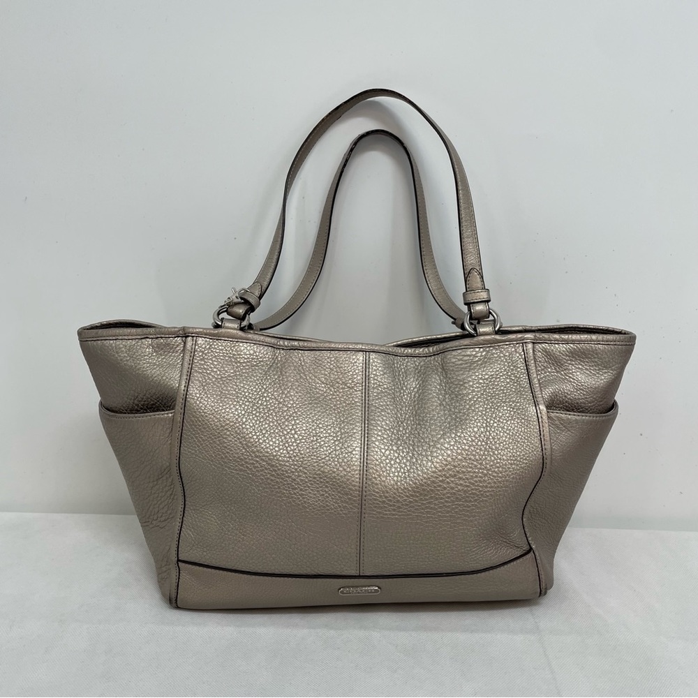 COACH New York Handbag Shoulder Bag Silver